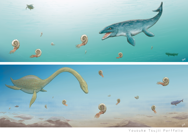 恐竜時代の海